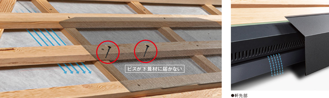 通気下地屋根構法 屋根材 屋根材 外壁材 雨といのケイミュー 通気下地屋根構法 屋根材 屋根材 外壁材 雨といのケイミュー