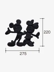 販売販促品  シルエット・シングルタイプ】B520F1 ディズニーシリーズ KMEW【壁飾り キャラクターグッズ
